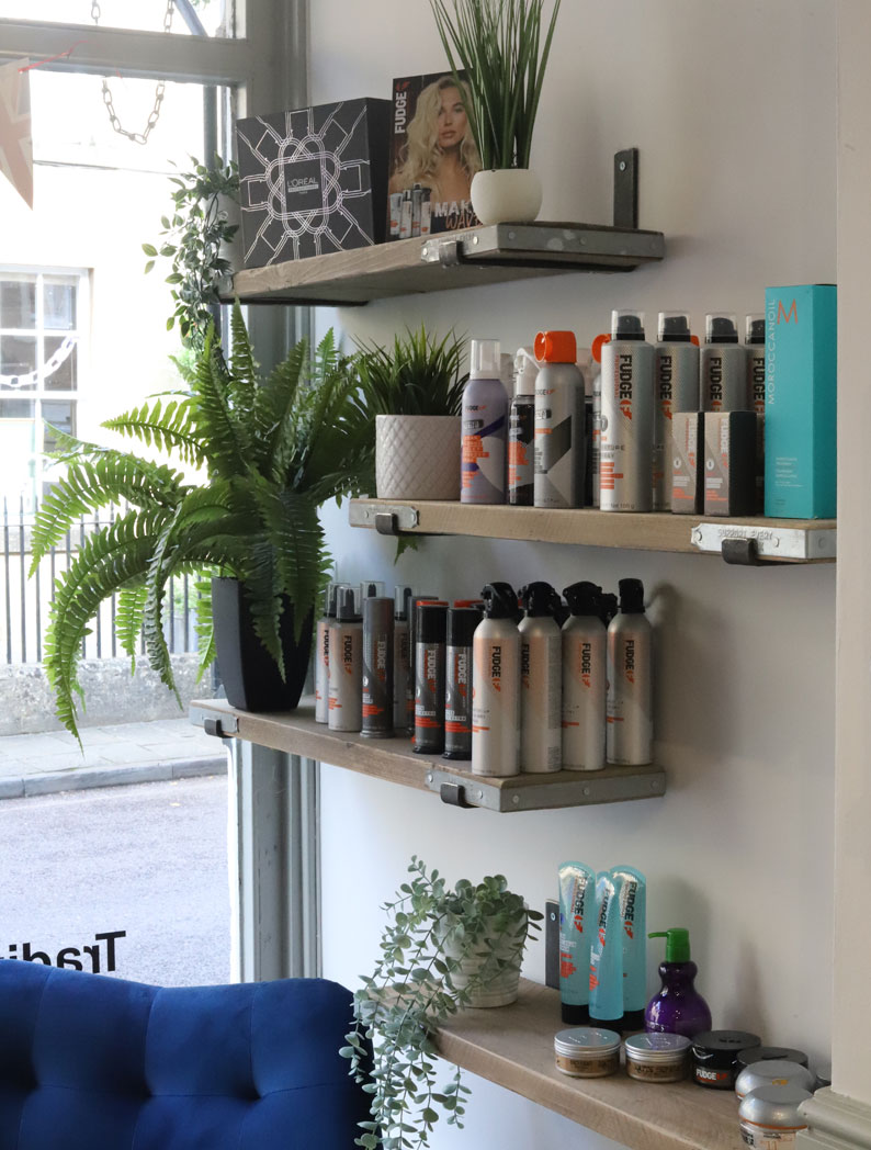 Hair care and styling products available for sale